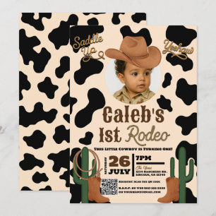 Invitation Adventure in the West Wild 1 ONE 1st Rodeo Party