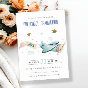 Invitation Aéronefs pour enfants mignons Stars du ciel