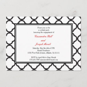 Invitation Affaire Black & White