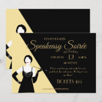 Affiche de la Great Gatsby 1920 Flapper Party