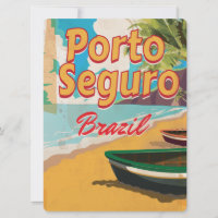 Affiche de vacances à Porto Seguro Brésil