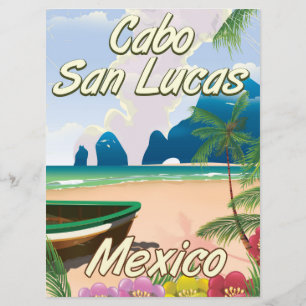 Invitation Affiche de voyage Cabo San Lucas Mexique