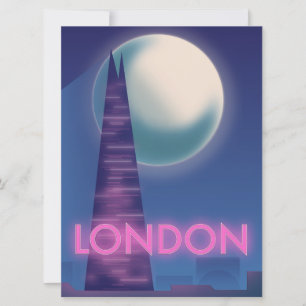 Invitation Affiche de voyage de Neon Londres