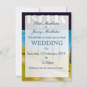 Invitation Affiche de voyage Ischia Italie