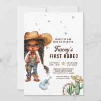 African America Cowgirl First Rodeo Anniversaire