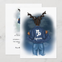 African American Capricorn Zodiac fête d'anniversa
