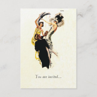 Invitation Âge de jazz des années 1920 d'art déco
