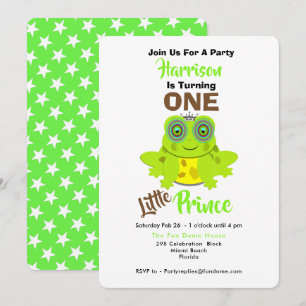 Invitation Âge Un 1er Anniversaire Un Petit Prince Mignonne