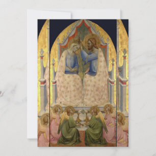 Invitation Agnolo Gaddi - Le couronnement de la Vierge