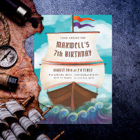 Ahoy Matey Pirate Ship Anniversaire Party
