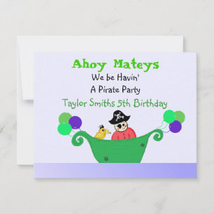 Invitation Ahoy Mateys