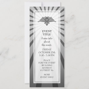 Invitation Aigle gris à deux têtes