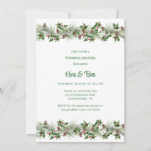 Invitation Aiguilles de pin Wedding shower de Berry Rouge