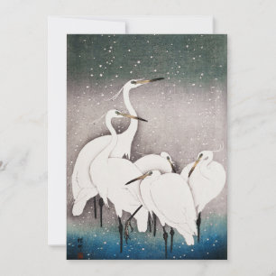 Invitation Aiguilles vintages Dans L'Ohara De Neige Koson Art