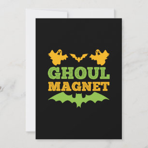 Invitation Aimant de goule de Halloween Anniversaire
