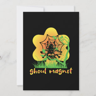 Invitation Aimant de naissance de goule d'Halloween