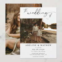 Ajouter un Mariage de script moderne photo personn