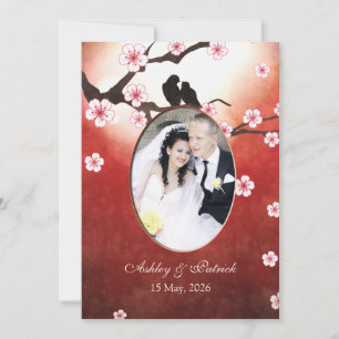 Invitation Ajouter votre photo Cherry Blossom Sakura Insépara