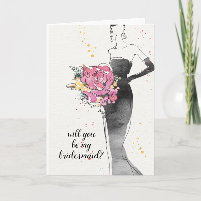 Invitation Ajouter votre texte | Pomme sauvage | Robe de mode (Devant)