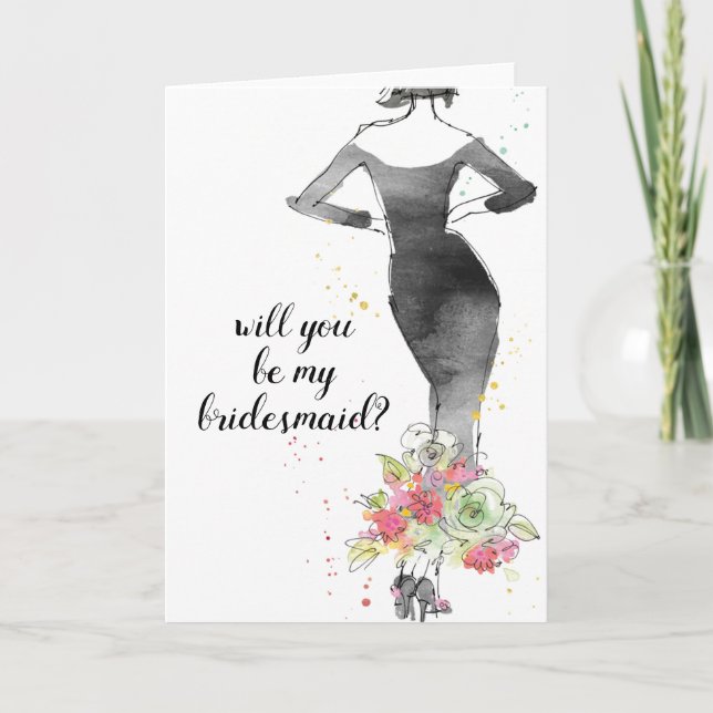 Invitation Ajouter votre texte | Pomme sauvage | Robe florale (Devant)