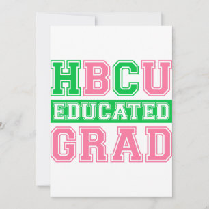 Invitation AKA Sorority 1908 HBCU Grad instruit