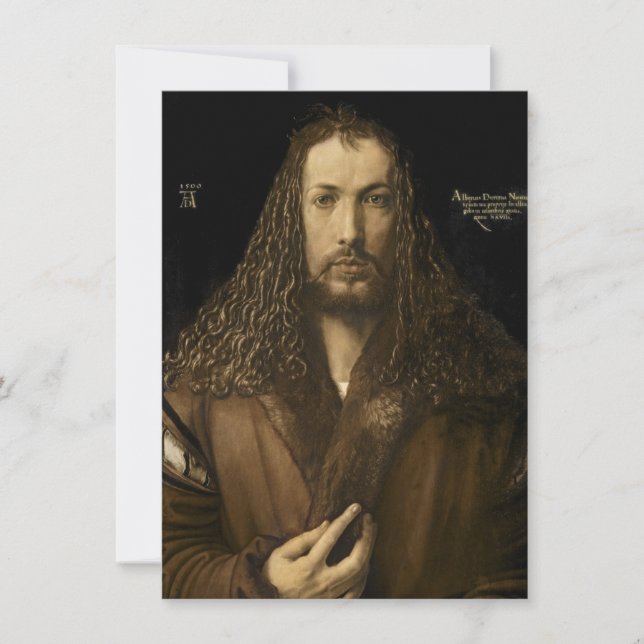 Invitation Albrecht Durer - autoportrait (Devant)