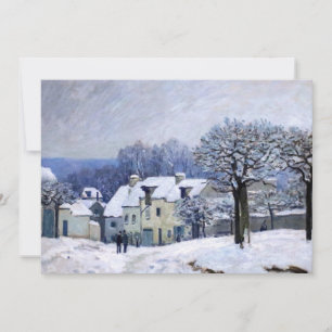 Invitation Alfred Sisley - Place Chenil à Marly, Effet de nei