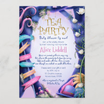 Alice au pays des merveilles, baby shower par la p