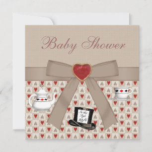 Invitation Alice au pays des merveilles Baby showers Invitati