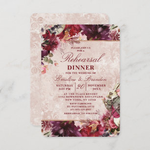 Invitation Alice au pays des merveilles Dîner de répétition M