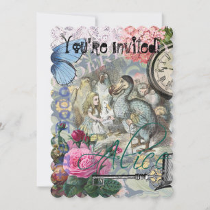 Invitation Alice Classique Merveilles Dodo Art Tenniel