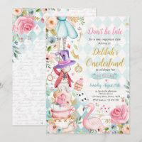 Alice dans ONEderland Anniversaire Whimsical Tea P
