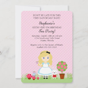 Invitation Alice et son Tea Party