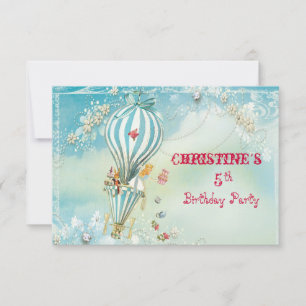 Invitation Alice Tea à 4 heures RSVP