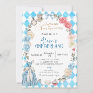 Invitation Alice's Onederland, Première fête de la fille
