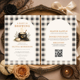 Invitation All in One Baby organise une Baby Shower Halloween