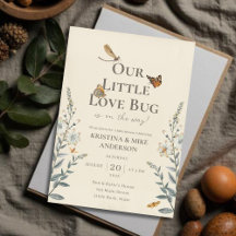 All in One Little Love Baby shower de bug Invitati