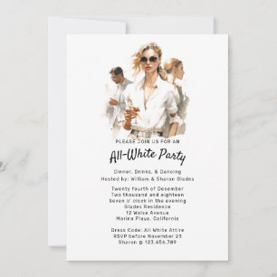 Invitation All- White Party