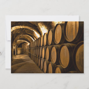 Invitation Allée de tonneaux à la vinerie