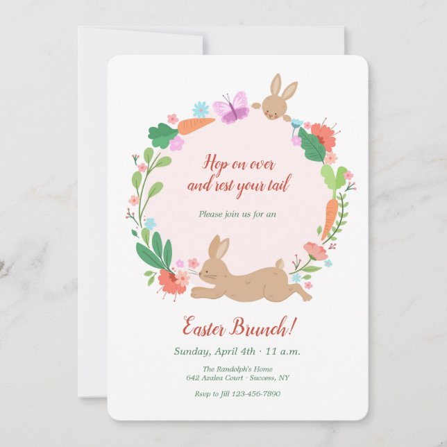 Invitation Aller sur East Brunch (Devant)