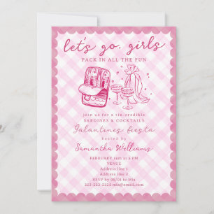 Invitation Allons-y les Filles Sardines Rustiques Cocktail Ga