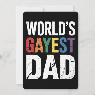 Invitation Ally Rainbow, Gay pride LGBTQ pour papa gay du mon