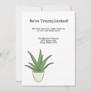 Invitation Aloe Changement d'adresse