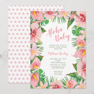 Invitation Aloha Baby, baby shower tropical