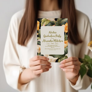 Invitation Aloha Hawaiian Graduation
