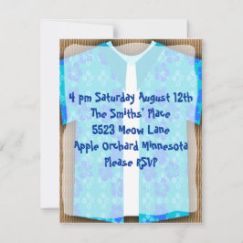 Invitation Aloha Shirt Luau Tiki Party
