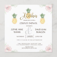 Aloha Tropical Ananas Beach Couples Douche