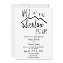 Alors L'Aventure Commence Rustic Mountain Mariage