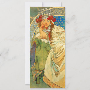 Invitation Alphonse Mucha Art Nouveau Princesse Hyacinth