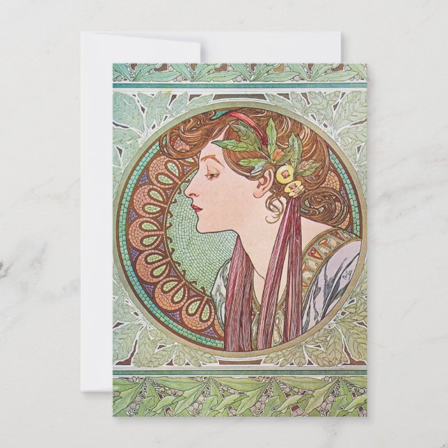 Invitation Alphonse Mucha Goddess Art (Devant)